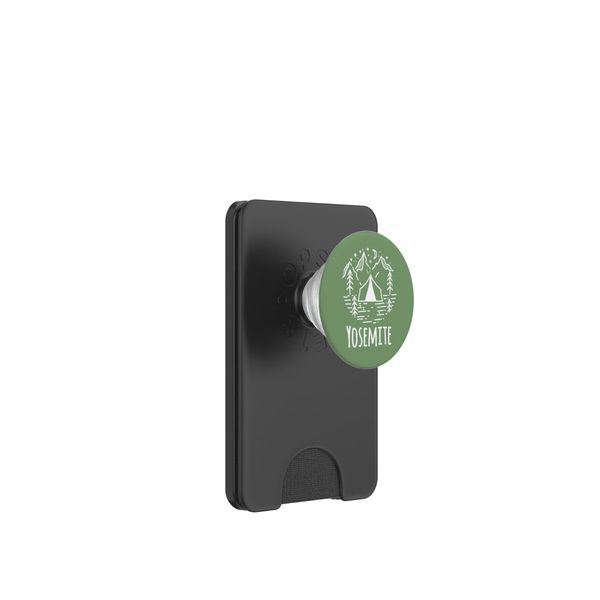 Yosemite Camping Tent Rustic Campground Mountains Forest PopSockets PopWallet for MagSafe