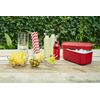 Lekue Ice Box Container with Cover, Red