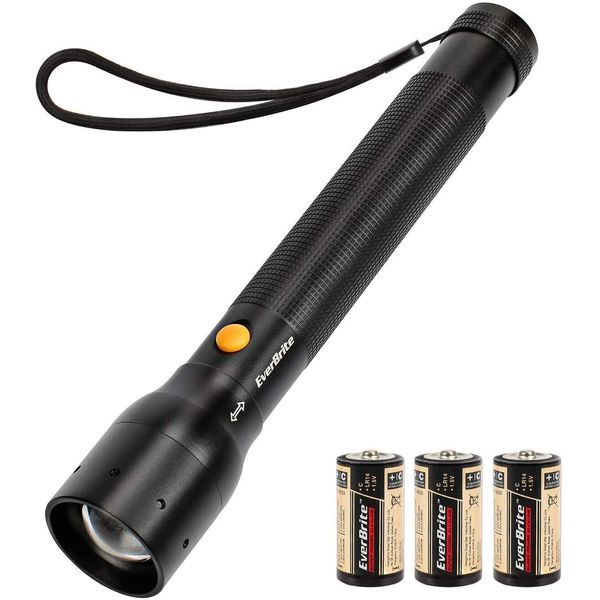 EverBrite 900 LM Flashlight Ultra Bright Tactical Adjustable Focus 3 Light Modes