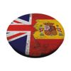 United Kingdom & Spain Flags - British Spanish PopSockets Adhesive PopGrip