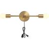 Lighting Gold Plug in Wall Sconce Mid Century Modern Wall Lamp Mounted Sconce 2-