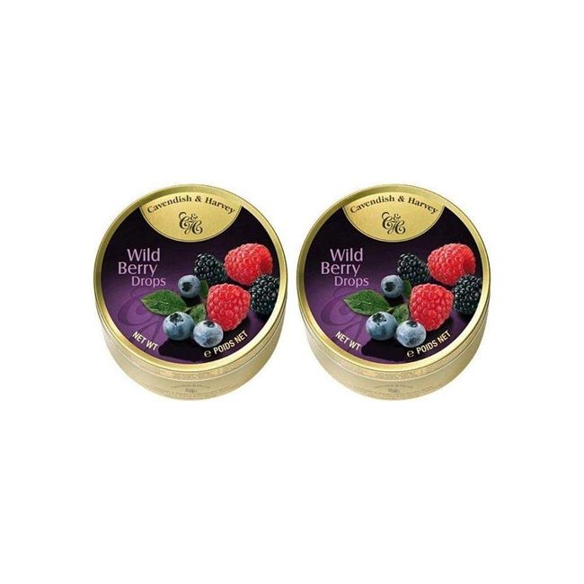 5.3oz Tin-Cavendish & Harvey Wild Berry Drops (Pack of 2)