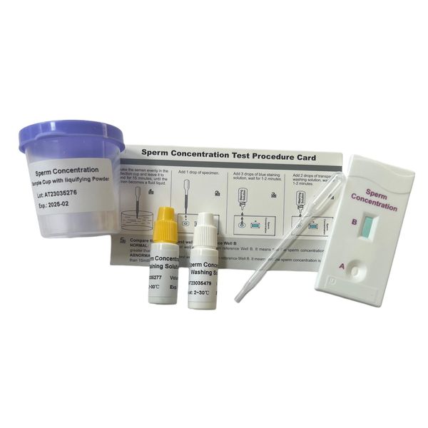 Sperm Concentration Male Fertility Test Active Sperm Count Kit (1 Test)