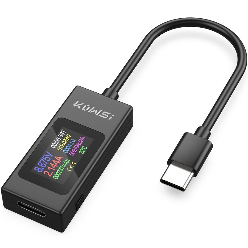 USB Voltage, Current Checker, YEREADW Type-C Tester, USB C Tester with ...
