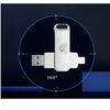 64GB USB Flash Drive for Easy File Storage and Transfer.3 in 1 Android/iOS/Windows.High Speed
