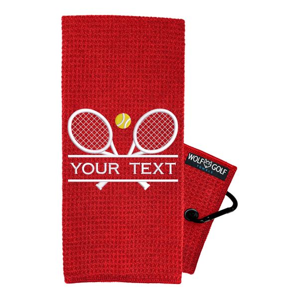 Personalized Tennis Towel | Embroidered for Men and Women | Custom Court Accessory | Tennis Gifts