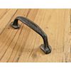CAST IRON HANDLE RUSTIC DRAWER PULL 5 1/4" LONG W/ SCREWS PULLS HANDLES CABINET
