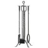 Fire Beauty 5 Pieces Fireplace Tools Sets Fireplace Accessories Tools Holder ...