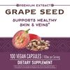 Nature's Way Premium Extract Grape Seed Standardized to 95% Polyphenols, 100 mg per serving, 60 VCaps