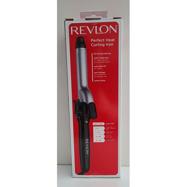 Revlon Perfect Heat Curling Iron 1" Ceramic Barrel Model RV051