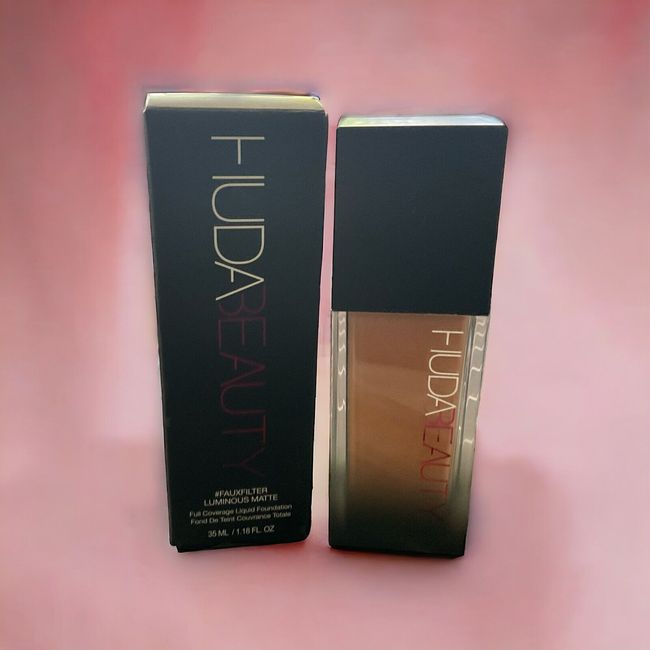 Huda Beauty #Fauxfilter Luminous Matte Foundation BEIGNET 1.18 Oz NIB FREE SHIP