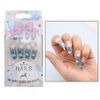 24PCS False Nails Long Ballerina Press on Nails with Adhesive Nail Tabs Full Cover Artificial Nails Tips Fake Nails Art Manicure Decoration for Women Girls