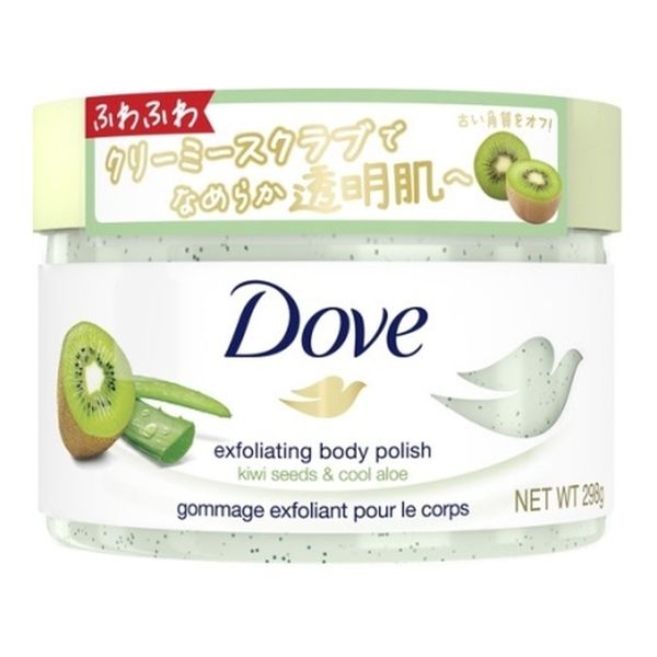 Buy more than 2999 yen and save on shipping Unilever Dove Creamy Scrub Kiwi &amp; Aloe 298g