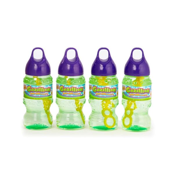 Gazillion 8 Ounce Bubble Solution 4 Pack - Great Bubbles for Kids, Green