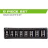 Arcan Professional Tools 3/8 Inch Drive Impact Socket Set, SAE, 5/16 Inch - 3/4