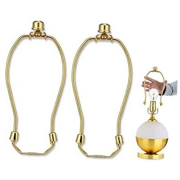 6 Inch Detachable Lamp Shade Harp Holder for Table and Floor Lamps,2 Set Heavy