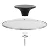 Universal Stainless Steel Replacement Knob Handles, Pan Lid Cover Knobs With Screws