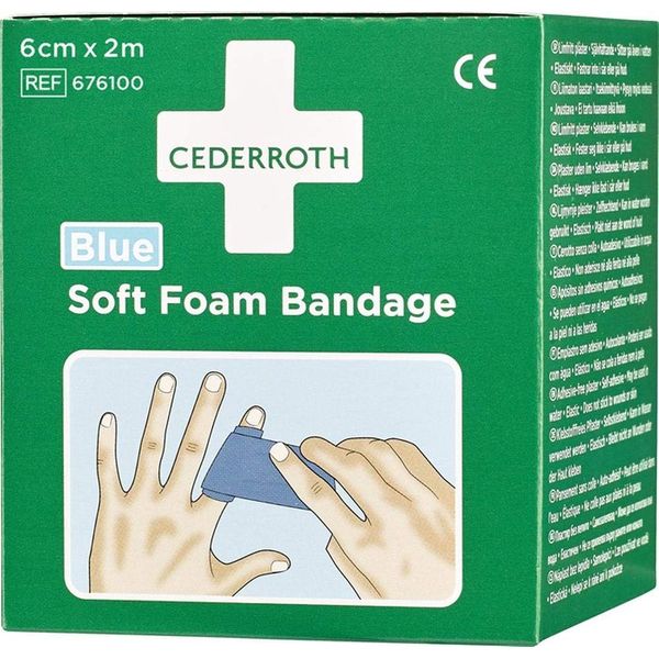 Plasters and Bandage Soft Foam Self-Adhesive Elastic Blue