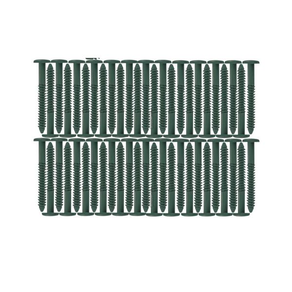 Window Shutters Panel Peg Lok Pin Pegs Screws Spikes Fasteners 3 inch 60 Pack (Forest Green) Exterior Vinyl Shutter Hardware Strongest Made in USA