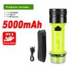 5000mAh Diving Flashlight LED Rechargeable Torch Professional Diving Scuba Light