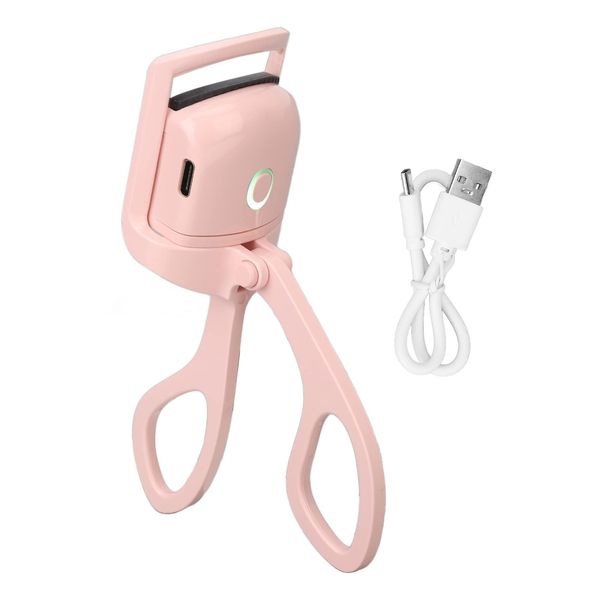 Electric Heated Eyelash Curler, Professional Portable Long Lasting Eye Lash Curler with 2 Temperature Modes, USB Rechargeable Eyelash Clip for Girls Women Makeup, Curled All Day