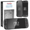 HEYSTOP Cover Compatible with Nintendo Switch 2 Clear PC Protective Case Dockable Cover for Switch 2 with Switch 2 Screen Protector and Thumb Caps Compatible with Nintendo Switch 2 Consol Accessory