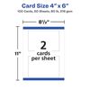 Avery Printable Postcards with Sure Feed Technology, 4" x 6", Matte White, 100 Blank Postcards for Inkjet Printers (8386)