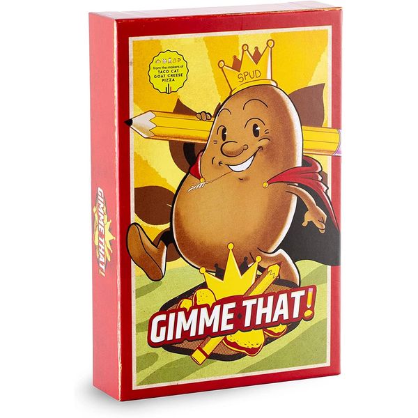 Gimme That! by The Creators of Taco Cat Goat Cheese Pizza, Family Party Game 3 to 8 players, Ages 8+, 1 Minute to Learn and Ridiculously Fun to Play!