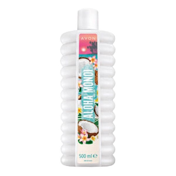 Avon 2er Pack Senses Aloha Monoi Bubble Bath - Tropisches Kokoswasser, Tiaré-Blüten und Vanilleschoten 2 x 500 ml