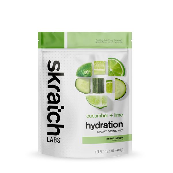 Skratch Labs Hydration Powder | Sport Drink Mix | Electrolytes Powder for Exercise, Endurance, and Performance | Cucumber + Lime | 20 Servings | Non-GMO, Vegan, Kosher
