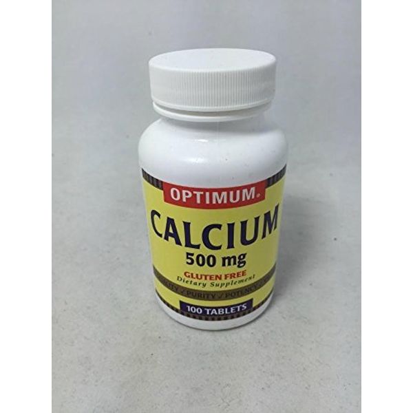 Optimum Calcium 500mg, Tablets, 100ct (4 Pack)