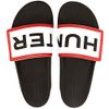 (Hunter) Hunter Original Adjustable Logo tri-slides wfd4018eva Women's - black -