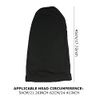TSHAOUN 2 Pieces Dreadlock Cap Long Hair Dreads Head Wraps Braids Bonnet Tube Headbands Dreadlocks Hair Wraps Sleep Bonnet for Men Women. (Black)