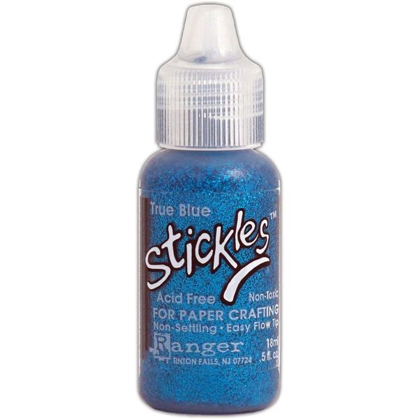 Ranger SGG29052 0.5 oz Stickles Glitter Glue Needle Tip Applicator, Blue