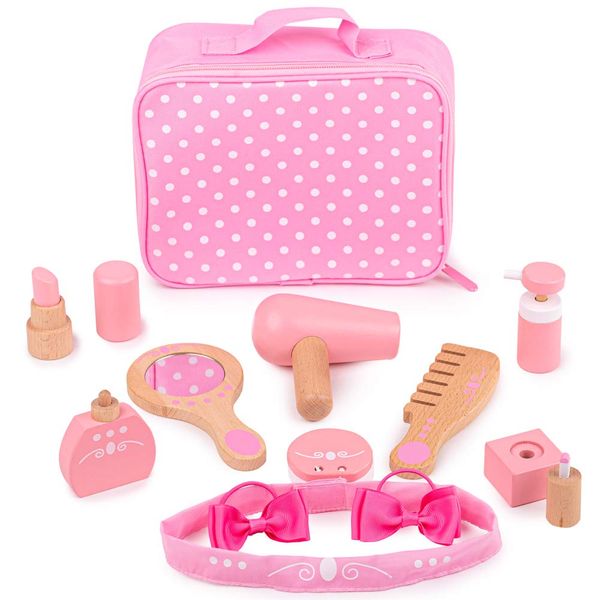 Bigjigs Toys Vanity Kit - Pretend Play Beauty Cosmetic Makeup Set