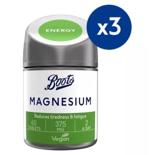 Boots Magnesium 375mg Bundle (3 months)