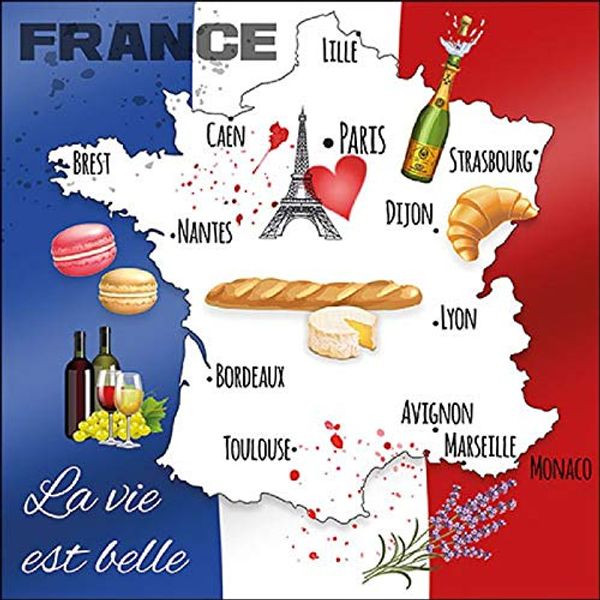 20 Napkins A Journey Through France 33 x 33 cm