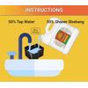 Panasonic WES4L03 Cleaner, replace 21 concentrate packets from 1 Shaver Shebang