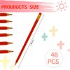 LCPQMZGH 48 Pcs Erasable Checking Pencils, Pre-Sharpened, for Marking, Coloring, Tests, Grading, Office, School (Multicolor)