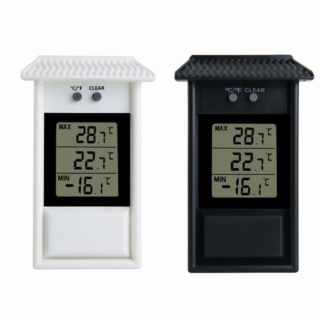 Garden Waterproof Thermometer Max Min Outdoor Window Refrigerator