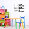 Vinyl Wall Art Decal - I Can Learn Know Be Anything! - 18" x 25" - Modern Motivational Quote Sticker for Home School Bedroom Kids Room Work Office Classroom Decor (Black)