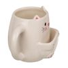 outoftheblue Cat Coffee Mug with Biscuit Compartment - Kitten Cup Coffee Cup, Clear