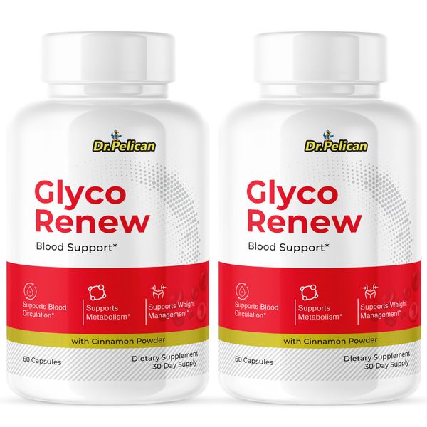 Glyco Renew- Blood Support- 2 Bottles- 120 Capsules