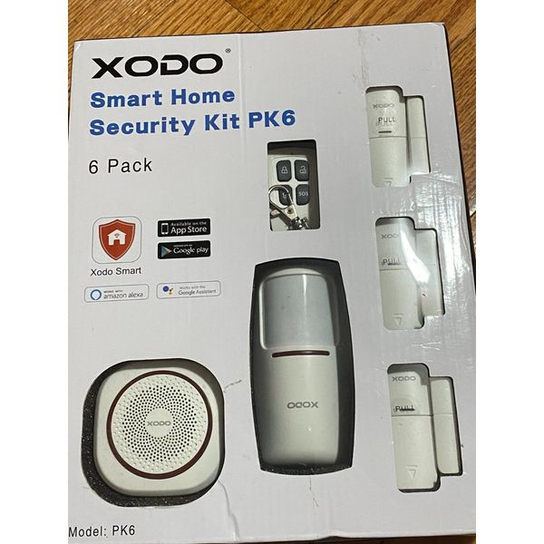 XODO Smart Home PK6 White Smart System Kit Motion Sensor Security Kit Brand New