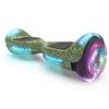 Flash Wheel Hoverboard 6.5" Bluetooth Speaker with LED Light Self Balancing Wheel Electric Scooter - Green Leaf
