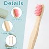 Estune 48 Pcs 5.7 Inch Kids Bamboo Toothbrushes Soft Bristle Toothbrush Individually Wrapped Toddler Toothbrush Manual Tooth Brushes for Kids Adults Home Travel Teeth Oral Supplies, 12 Colors