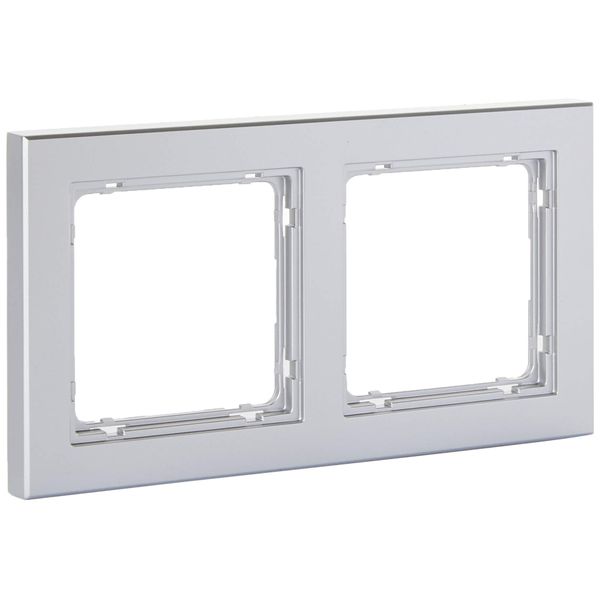 MK Electric Echo 2G Glossy Aluminium Finish Modular Frame