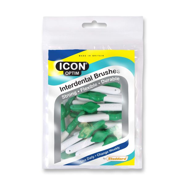 Stoddard Icon Green Standard Interdental Brushes - 25 per pack