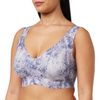 Sloggi Women's Zero Feel Bralette Ex Bustier, Opaque, Blue - dark combination.