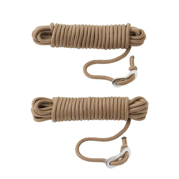 LOGOS 71993304 DX Flexible Rope, 16.4 ft (5 m), Khaki (2pcs)